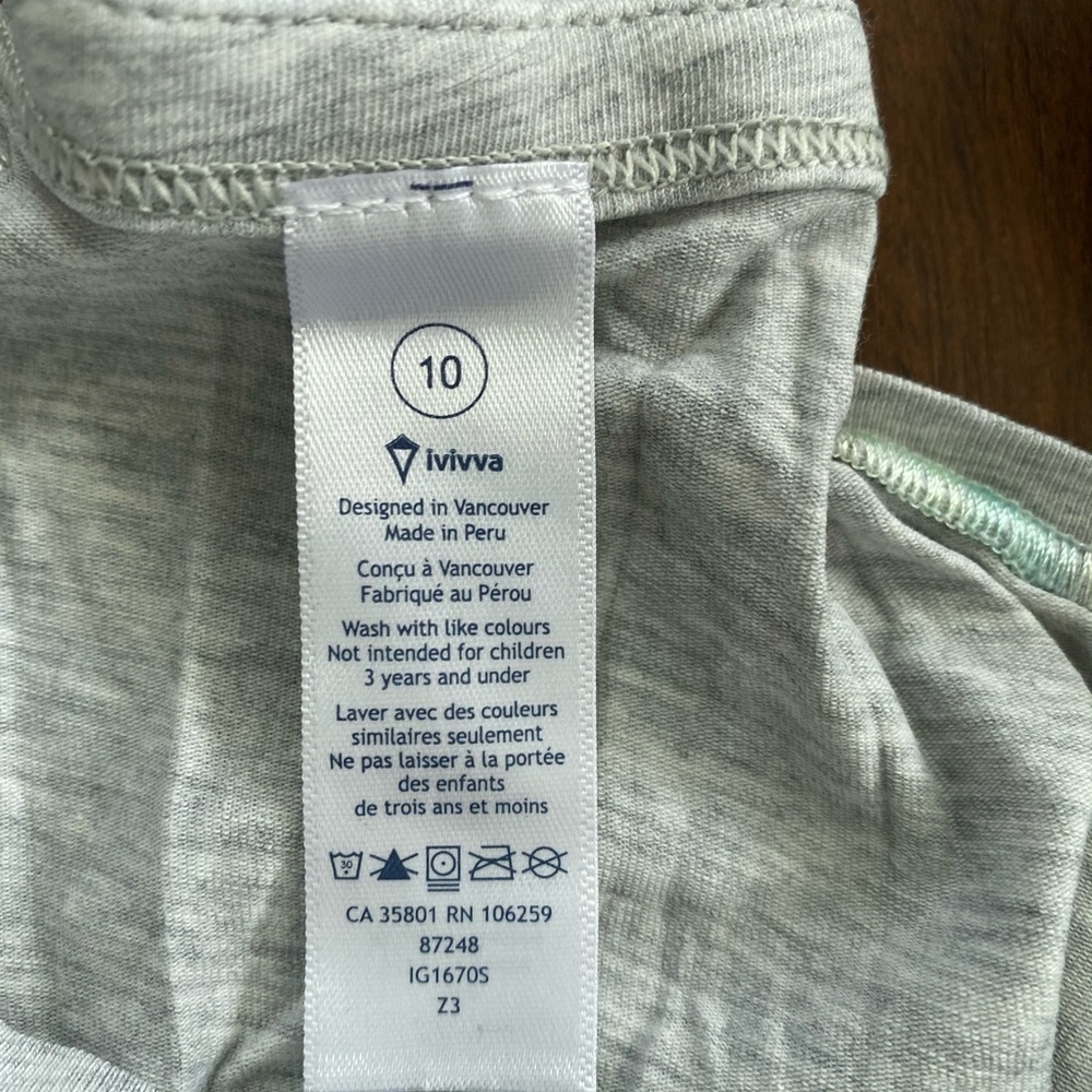Ivivva (lululemon) Quiet Moments Tank Grey 10 - Picture 5 of 5